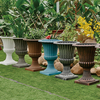Large size plastic outdoor flower pot for garden seeding