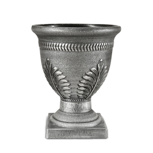 Leaf Pattern Plastic Urn Flower Pot