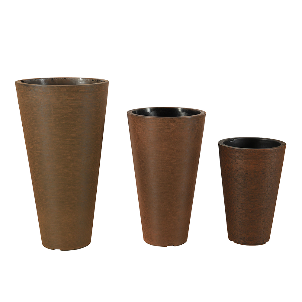 Decorative Round Plastic Flower Pot