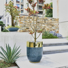 Wholesale Black Round Large Planters Outdoor Round Flower Plant Pot Sets