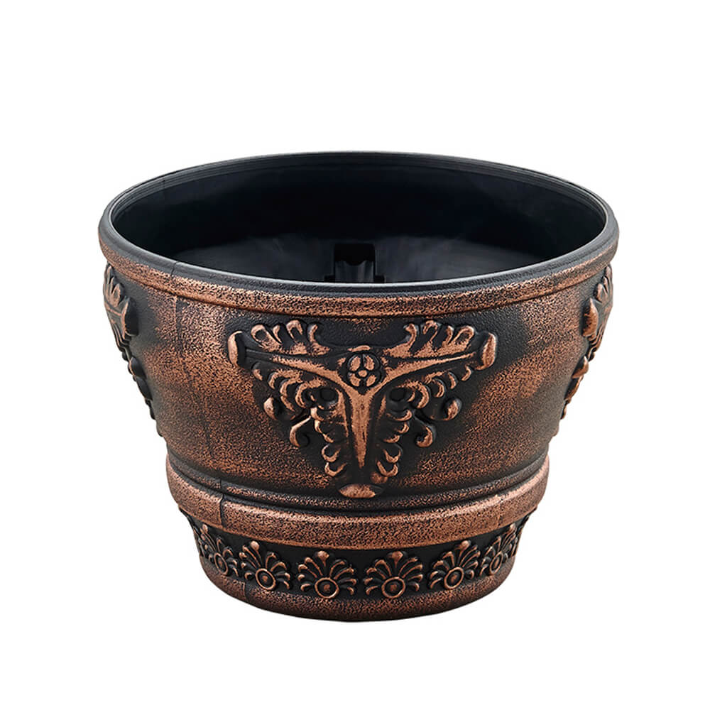 Vintage Embossed Plastic Planter – Elegance Meets Durability