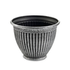 Classic Ribbed Plastic Planter – Durable & Versatile