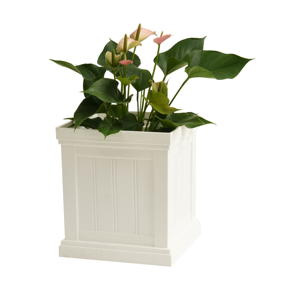 All-Weather Outdoor Railing Planter - UV Resistant & Leakproof