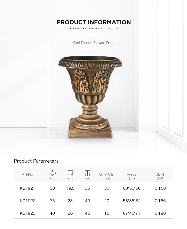 Rome Style Plastic Flower Pot