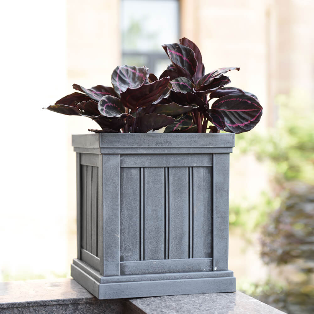 All-Weather Outdoor Railing Planter - UV Resistant & Leakproof