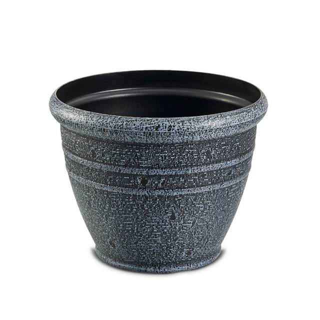 Vintage Stone-Texture Plastic Planter