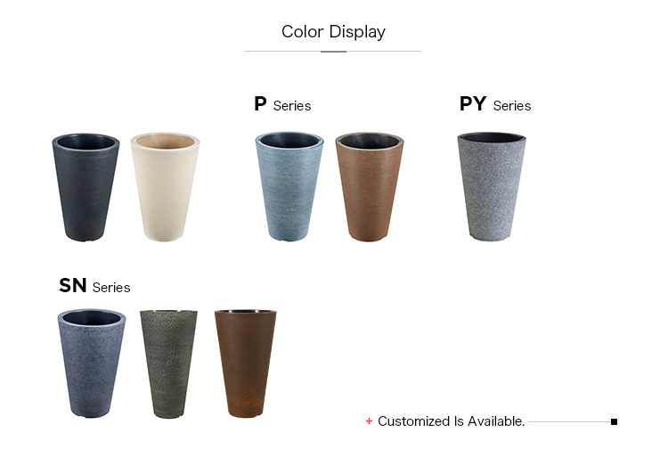 Round Plastic Flower Pot