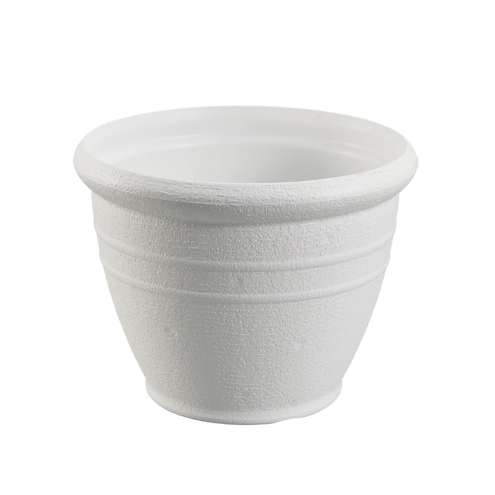 Vintage Stone-Texture Plastic Planter
