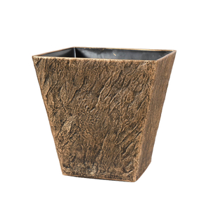 Heavy Duty Stone-Texture Plastic Planter