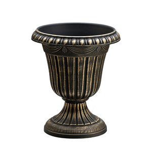 Interlocking Roman Garden Urns Modular Plastic Planter for Villa Landscape