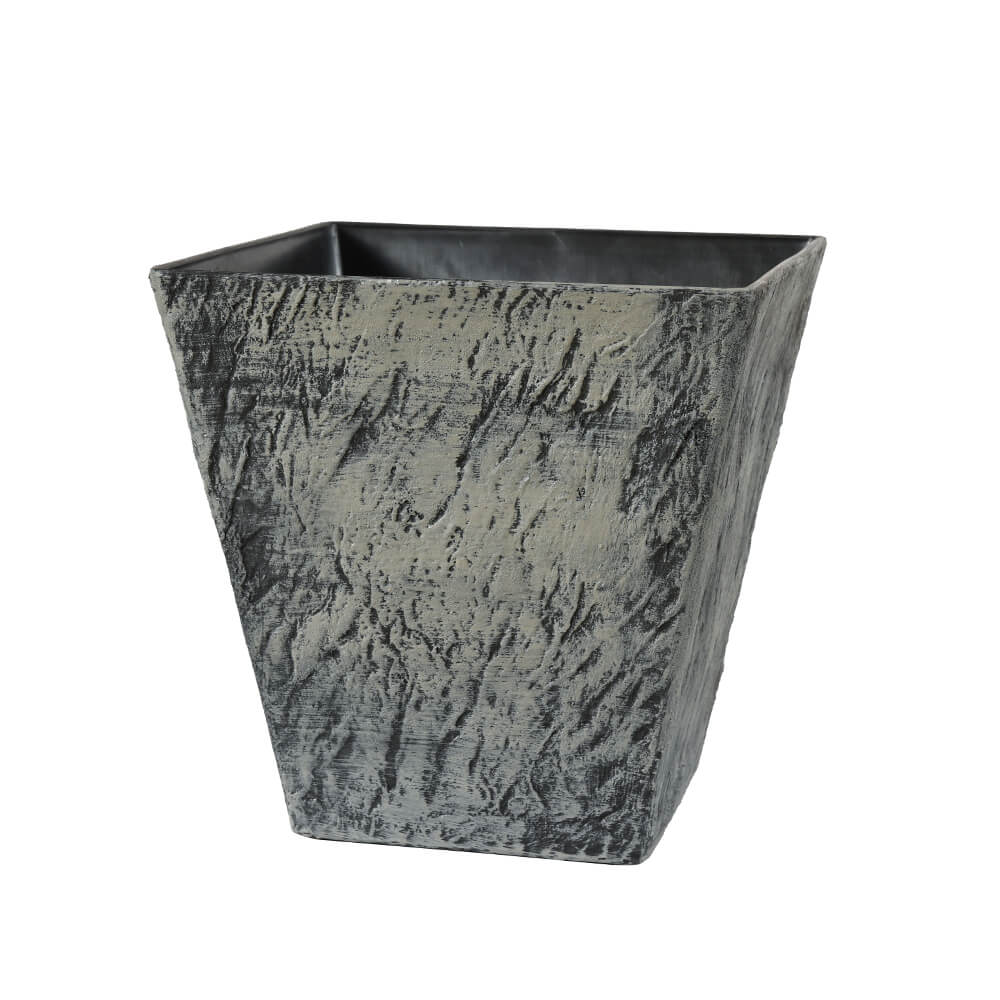 Heavy Duty Stone-Texture Plastic Planter