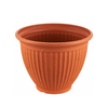 Classic Ribbed Plastic Planter – Durable & Versatile