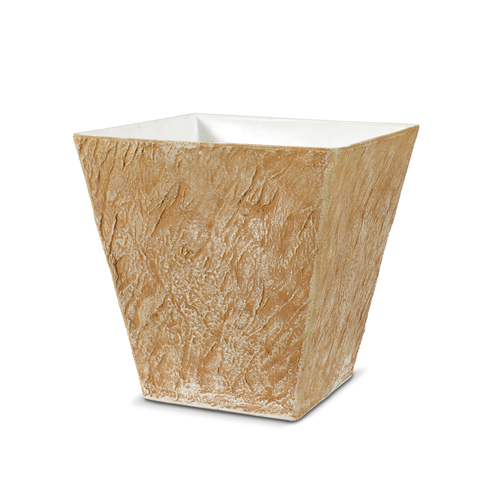 Heavy Duty Stone-Texture Plastic Planter